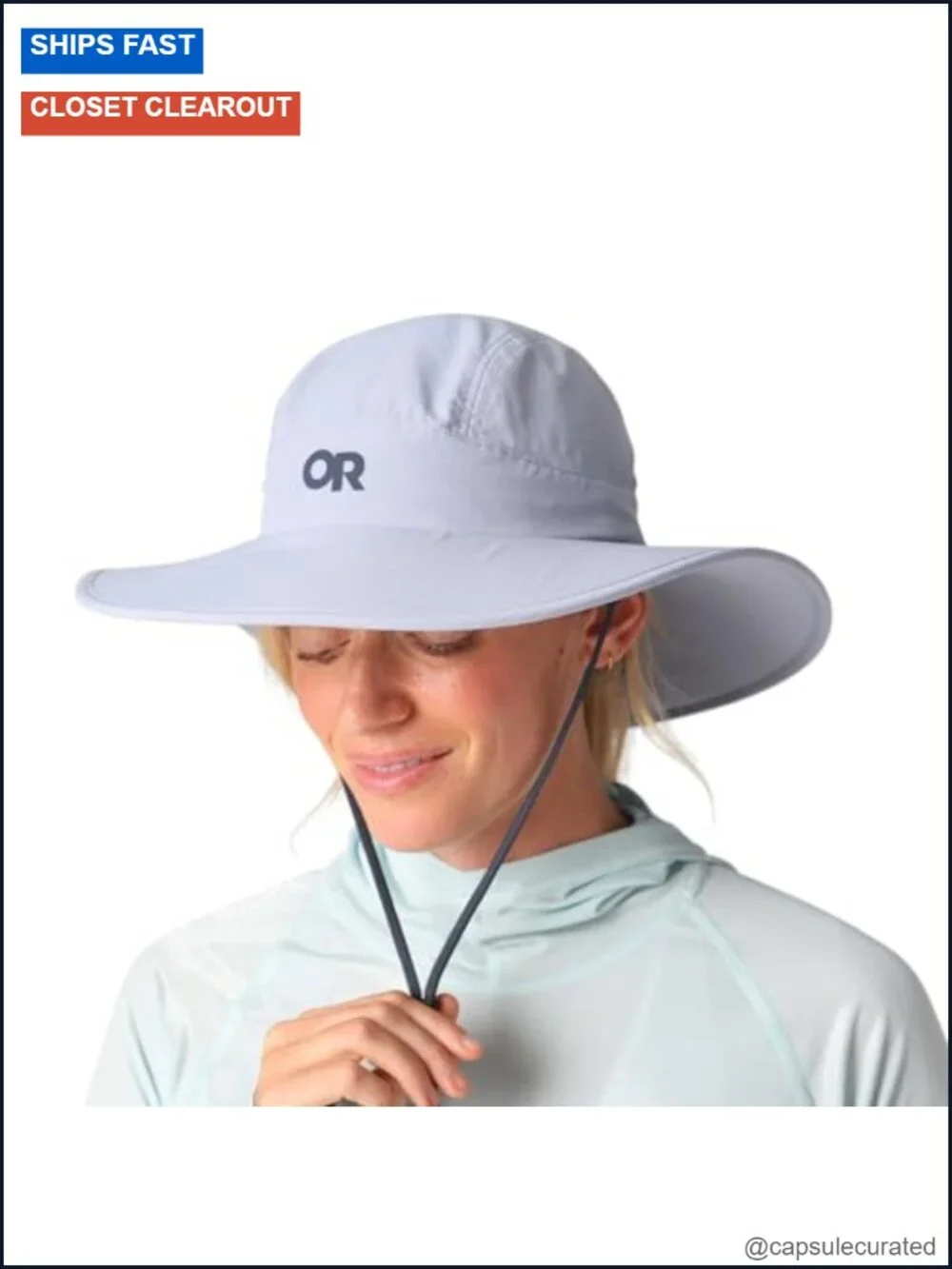 Women's Wide Brim Sun Hat UPF 50+ Lightweight Nylon Hiking Golf